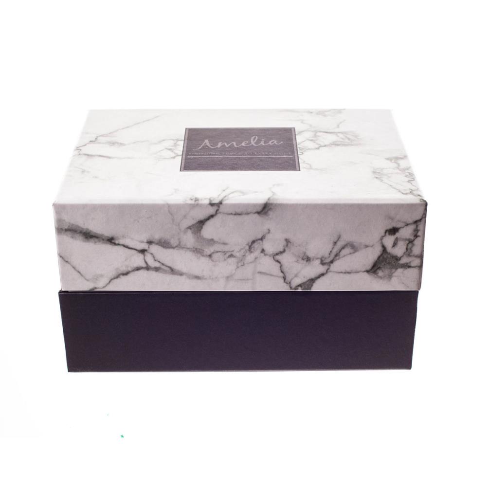 Amelia Art Glass Black, Grey & White Reed Diffuser Gift Set  Extra Image 1